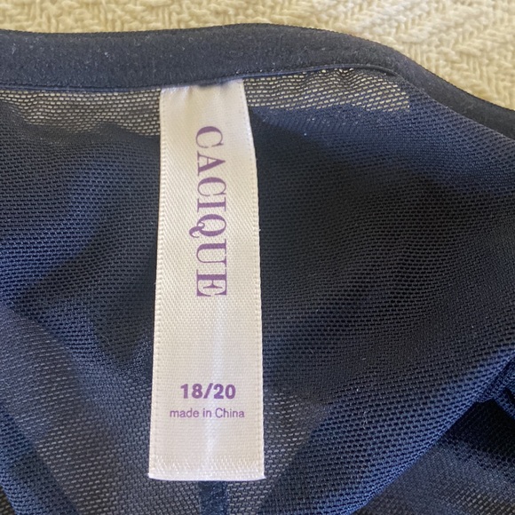 NWT Cacique tanga black panty 18 20 - Picture 8 of 9